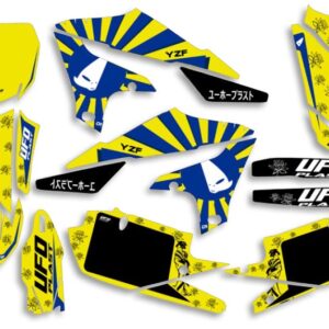 UFO Graphic Kit YZ 250F 2019- /450 2018- Akaishi Neon Yellow