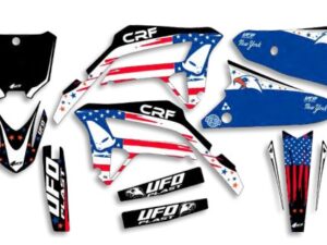 UFO Graphic Kit CRF250R 2022-,CRF450R 2021- Patriot Black