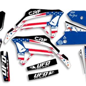 UFO Graphic Kit CRF250R 2022-,CRF450R 2021- Patriot Black