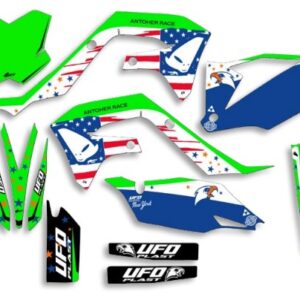 UFO Graphic Kit KX250F 2021-,KX450F 2019- Patriot OEM