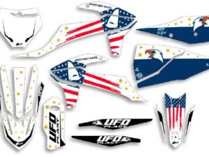 UFO Graphic Kit SX/SX-F 125/450 2019- Patriot White