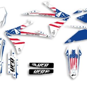 UFO Graphic Kit RM-Z 250 2019- /450 2018- Patriot White