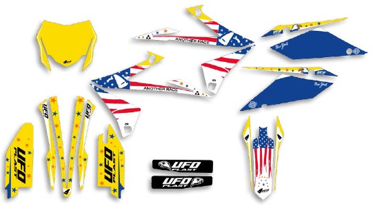 UFO Graphic Kit RM-Z 250 2019- /450 2018- Patriot Yellow