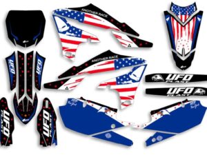 UFO Graphic Kit YZ 250F 2019- /450 2018- Patriot Black