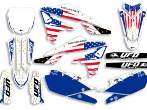 UFO Graphic Kit YZ 250F 2019- /450 2018- Patriot White