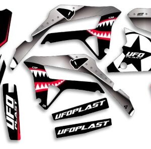 UFO Graphic Kit CRF250R 2022-,CRF450R 2021- Thunder Black
