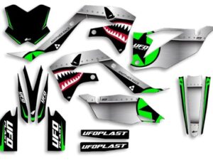 UFO Graphic Kit KX250F 2021-,KX450F 2019- Thunder Black