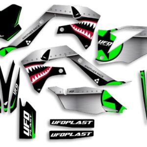 UFO Graphic Kit KX250F 2021-,KX450F 2019- Thunder Black