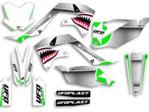 UFO Graphic Kit KX250F 2021-,KX450F 2019- Thunder White