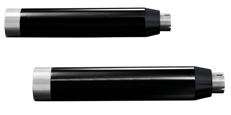 Muffler straight cut Black