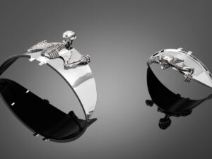 Highway Hawk skull visor, medium, 85MM (1PC)