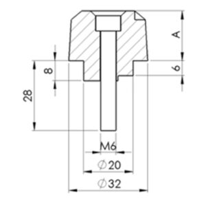 Puig Bar End Aluminum Honda C/Black