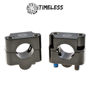 Timeless Ohjaustangon kiinnikepari, Fat Bar, 28,6mm, Musta