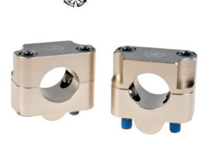 Timeless Ohjaustangon kiinnikepari, Fat Bar, 28,6mm, Titanium