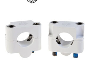 Timeless Ohjaustangon kiinnikepari, Fat Bar, 28,6mm, Valkoinen