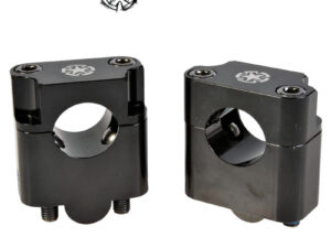 Timeless Ohjaustangon kiinnikepari/korotuspala, 22mm->28,6mm +35mm, Musta