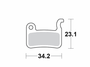 Motomaster Brake pad bicycle Organic Pro: Shimano A type