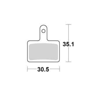 Motomaster Brake pad bicycle Organic Pro: Shimano B type