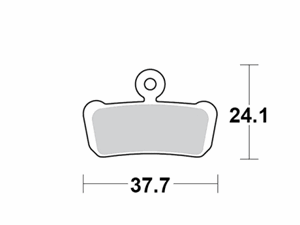 Motomaster Brake pad bicycle Organic Pro: Avid, Sram 4-piston