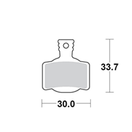 Motomaster Brake pad bicycle Organic Pro: Magura MT 2, 4, 6, 8, Sport, Trail