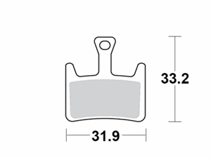 Motomaster Brake pad bicycle Organic Pro: Hayes Prime