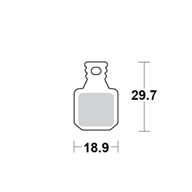 Motomaster Brake pad bicycle Organic Pro: Magura MT 5, 7