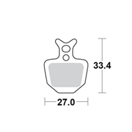 Motomaster Brake pad bicycle Organic Pro: Formula ORO