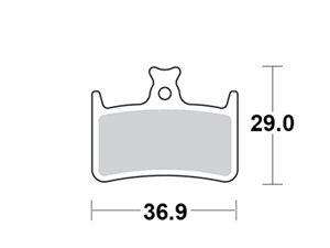 Motomaster Brake pad bicycle Organic Pro: Hope E4, M4, RX4