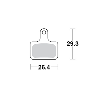 Motomaster Brake pad bicycle Organic Pro: Shimano K type