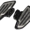 Floorboard Set New Tech Black Metal Passenger