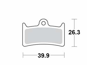 Motomaster Brake pad bicycle Organic Pro: Hope V4