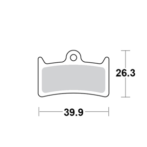 Motomaster Brake pad bicycle Organic Pro: Hope V4