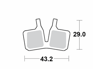 Motomaster Brake pad bicycle Organic Pro: Magura MT5, MT7