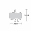 Motomaster Brake pad bicycle Organic: Hayes