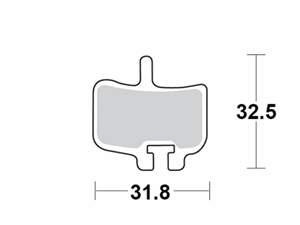 Motomaster Brake pad bicycle Organic: Hayes