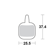 Motomaster Brake pad bicycle Organic: Tektro IO