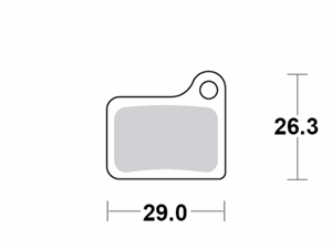 Motomaster Brake pad bicycle Organic: Shimano Nexave