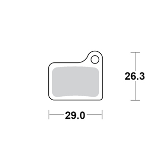 Motomaster Brake pad bicycle Organic: Shimano Nexave