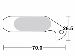 Motomaster Brake pad bicycle Organic: Magura Gustav M (00-11)