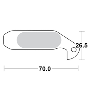 Motomaster Brake pad bicycle Organic: Magura Gustav M (00-11)