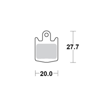 Motomaster Brake pad bicycle Organic: Hope DH4, M4