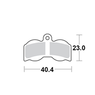 Motomaster Brake pad bicycle Organic: Hope XC4