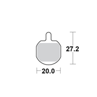 Motomaster Brake pad bicycle Organic: Hayes MX