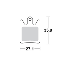 Motomaster Brake pad bicycle Organic: Hope Moto V2