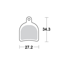 Motomaster Brake pad bicycle Organic: Hope Trial