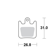 Motomaster Brake pad bicycle Organic: Hope Tech 3 X2