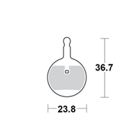 Motomaster Brake pad bicycle Organic: Avid BB3, BB5