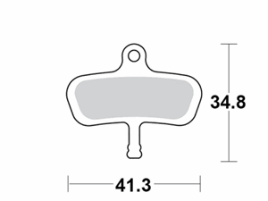 Motomaster Brake pad bicycle Organic: Avid Code