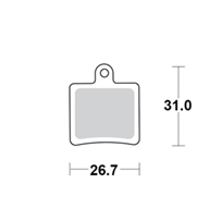 Motomaster Brake pad bicycle Organic: Hope Mini
