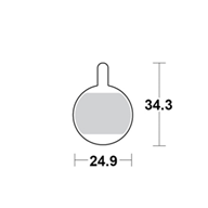Motomaster Brake pad bicycle Organic: Promax DSK-400